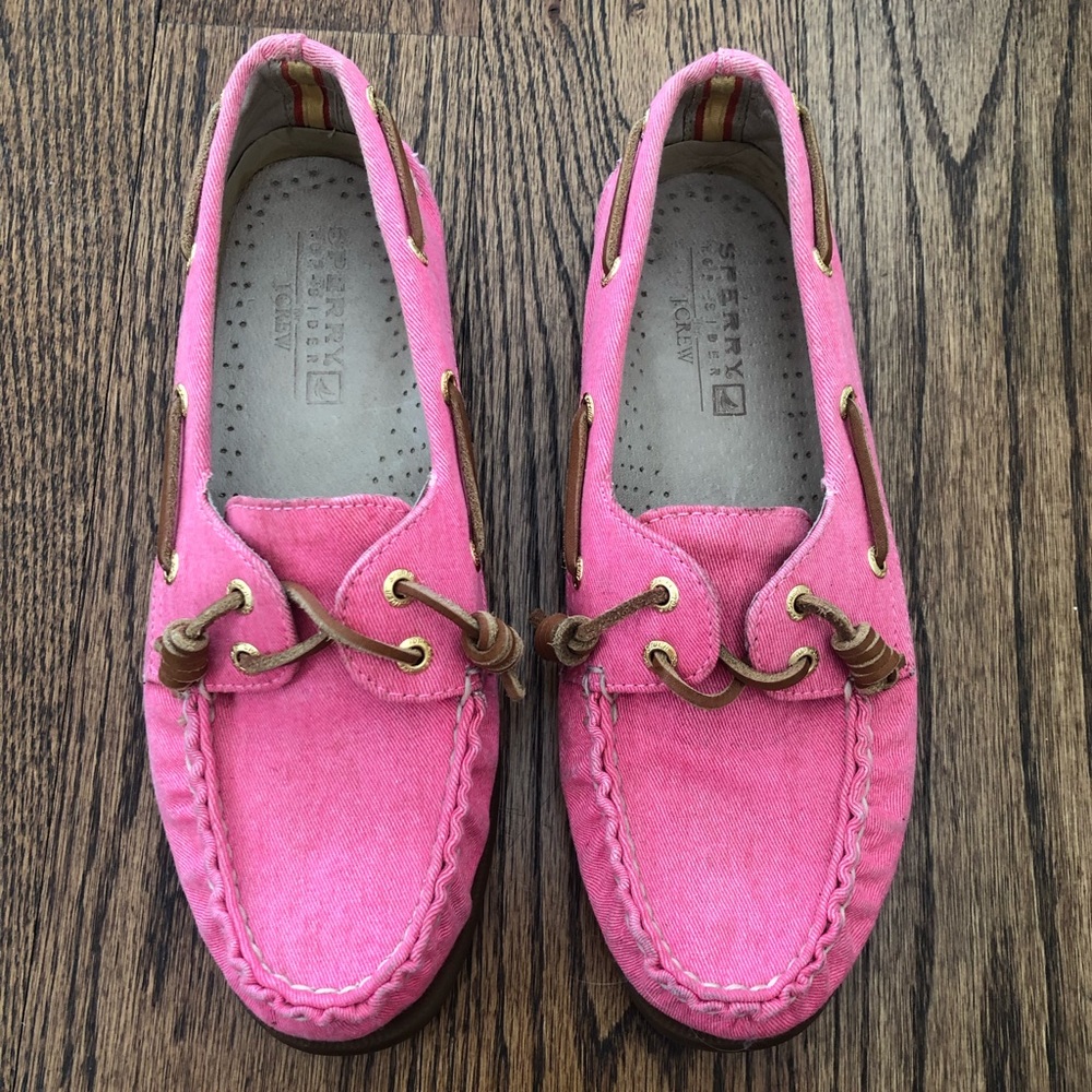 💫HP💫 J. Crew for Sperry Neon Pink Topsiders